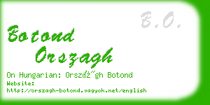 botond orszagh business card